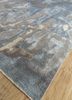 entropy grey and black wool and silk hand knotted Rug - FoldShot entropy grey and black wool and silk hand knotted Rug - FoldShot