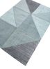 provenance grey and black wool and bamboo silk hand knotted Rug - FoldShot provenance grey and black wool and bamboo silk hand knotted Rug - FoldShot