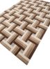 wild wanderlust beige and brown pet hand tufted Rug - FoldShot wild wanderlust beige and brown pet hand tufted Rug - FoldShot