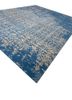 mythos blue wool and viscose hand tufted Rug - FoldShot mythos blue wool and viscose hand tufted Rug - FoldShot