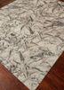 free verse by kavi beige and brown wool and silk hand knotted Rug - FoldShot