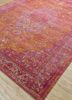 free verse by kavi red and orange wool and silk hand knotted Rug - FoldShot