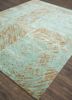 free verse by kavi green wool and silk hand knotted Rug - FoldShot free verse by kavi green wool and silk hand knotted Rug - FoldShot
