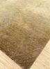 free verse by kavi beige and brown wool and silk hand knotted Rug - FoldShot