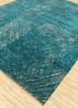 free verse by kavi blue wool and silk hand knotted Rug - FoldShot free verse by kavi blue wool and silk hand knotted Rug - FoldShot