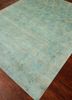 free verse by kavi green wool and silk hand knotted Rug - FoldShot