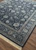 aurora blue wool and silk hand knotted Rug - FoldShot