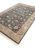aurora blue wool and silk hand knotted Rug - FoldShot aurora blue wool and silk hand knotted Rug - FoldShot