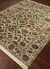 aurora ivory wool and silk hand knotted Rug - FoldShot aurora ivory wool and silk hand knotted Rug - FoldShot