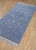 aurora blue wool and silk hand knotted Rug - FoldShot aurora blue wool and silk hand knotted Rug - FoldShot