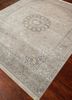 aurora grey and black wool and silk hand knotted Rug - FoldShot aurora grey and black wool and silk hand knotted Rug - FoldShot