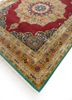 aurora red and orange wool and silk hand knotted Rug - FoldShot aurora red and orange wool and silk hand knotted Rug - FoldShot