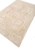 zuri ivory wool hand knotted Rug - FoldShot zuri ivory wool hand knotted Rug - FoldShot