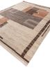 manifest beige and brown afghan wool hand knotted Rug - FoldShot manifest beige and brown afghan wool hand knotted Rug - FoldShot