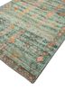 thyme green afghan wool hand knotted Rug - FoldShot