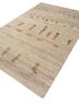 manifest beige and brown afghan wool hand knotted Rug - FoldShot manifest beige and brown afghan wool hand knotted Rug - FoldShot