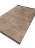 manifest beige and brown afghan wool hand knotted Rug - FoldShot