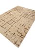 manifest beige and brown afghan wool hand knotted Rug - FoldShot manifest beige and brown afghan wool hand knotted Rug - FoldShot
