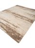 entropy beige and brown wool hand knotted Rug - FoldShot