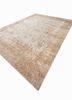 gulmarg beige and brown silk hand knotted Rug - FoldShot gulmarg beige and brown silk hand knotted Rug - FoldShot