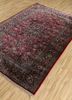 gulmarg red and orange silk hand knotted Rug - FoldShot gulmarg red and orange silk hand knotted Rug - FoldShot