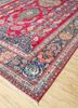 aalam pink and purple wool hand knotted Rug - FoldShot aalam pink and purple wool hand knotted Rug - FoldShot