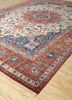 aalam blue wool hand knotted Rug - FoldShot
