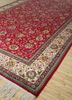 aalam red and orange wool hand knotted Rug - FoldShot