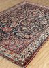aalam grey and black wool hand knotted Rug - FoldShot