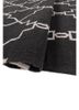 indusbar grey and black wool flat weaves Rug - FoldShot indusbar grey and black wool flat weaves Rug - FoldShot