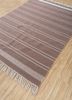 indusbar beige and brown wool flat weaves Rug - FoldShot