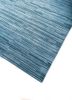 manifest blue wool and viscose hand knotted Rug - FoldShot