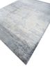 entropy blue wool and viscose hand knotted Rug - FoldShot entropy blue wool and viscose hand knotted Rug - FoldShot
