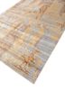 far east red and orange bamboo silk hand knotted Rug - FoldShot
