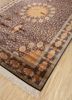 gulmarg blue silk hand knotted Rug - FoldShot gulmarg blue silk hand knotted Rug - FoldShot