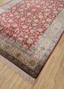 gulmarg red and orange silk hand knotted Rug - FoldShot