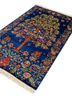 gulmarg blue silk hand knotted Rug - FoldShot gulmarg blue silk hand knotted Rug - FoldShot