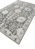 erbe grey and black viscose hand knotted Rug - FoldShot