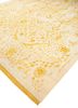 far east ivory wool and silk hand knotted Rug - FoldShot