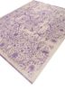 far east ivory wool and silk hand knotted Rug - FoldShot far east ivory wool and silk hand knotted Rug - FoldShot