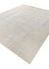 zuri ivory wool and bamboo silk hand knotted Rug - FoldShot