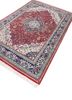 gulnar red and orange wool hand knotted Rug - FoldShot gulnar red and orange wool hand knotted Rug - FoldShot