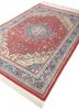 gulnar red and orange wool hand knotted Rug - FoldShot gulnar red and orange wool hand knotted Rug - FoldShot
