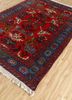 kiaan red and orange wool hand knotted Rug - FoldShot kiaan red and orange wool hand knotted Rug - FoldShot