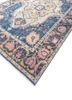 savana blue wool hand knotted Rug - FoldShot