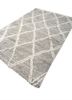 zuri grey and black wool hand knotted Rug - FoldShot