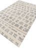 zuri ivory wool hand knotted Rug - FoldShot