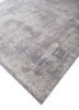 far east blue wool and silk hand knotted Rug - FoldShot far east blue wool and silk hand knotted Rug - FoldShot