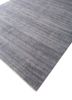 entropy blue wool and silk hand knotted Rug - FoldShot