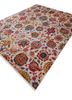 aurora red and orange wool and silk hand knotted Rug - FoldShot aurora red and orange wool and silk hand knotted Rug - FoldShot